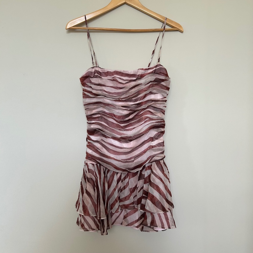 Retrofête Shaniece Dress in Earl Rose Zebra - Picture 6 of 16
